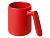 Кружка матовая с прямой ручкой Axio, 360 мл, красный - миниатюра - рис 2.