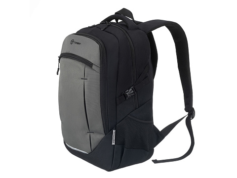 Рюкзак TORBER CLASS X, чёрно-серый, 46 x 32 x 18 см + Мешок для сменной обуви в подарок! - рис 2.