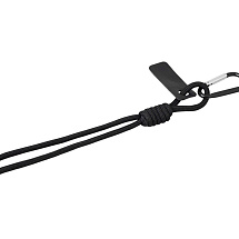 Брелок-веревочка на карабине Trinket, черный