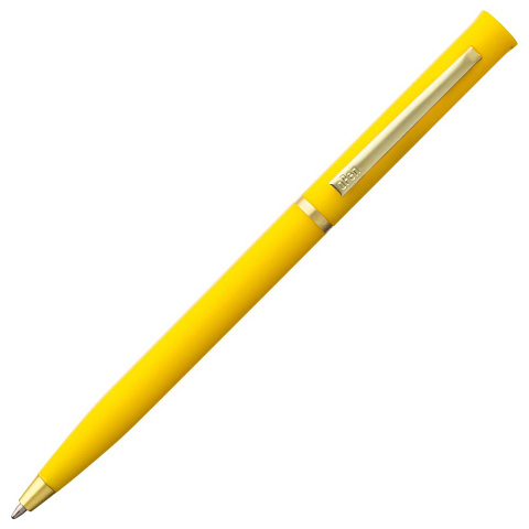 Ручка шариковая Euro Gold, желтая - рис 4.