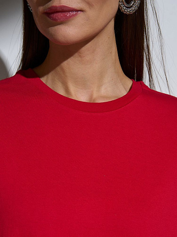 Футболка Oversize Premium, красная - рис 3.