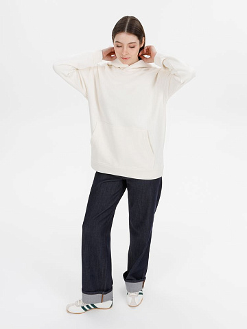 Худи оверсайз унисекс Snuggie, молочно-белое - рис 9.