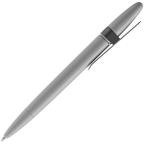 Ручка шариковая Prodir DS5 TSM Metal Clip, серая - рис 3.