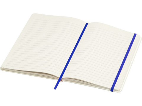 Bass блокнот формата А5 из переработанных материалов, с линованными страницами - Ярко-синий - рис 4.