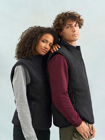 Жилет софтшелл унисекс Falcon BW, синий - рис 10.