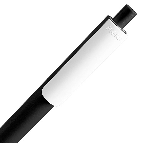 Ручка шариковая Pigra P03 Mat, черная с белым - рис 5.