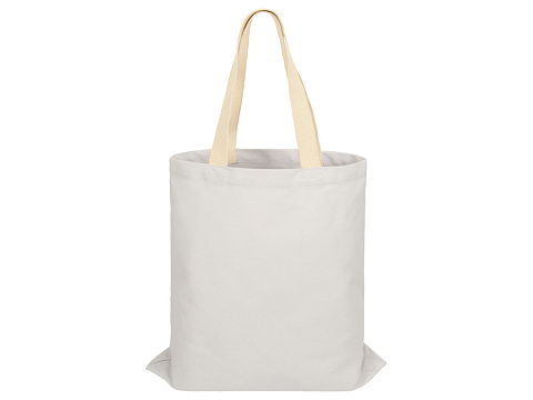 Сумка для шопинга Steady из хлопка с парусиновыми ручками, 260 г/м2, белый - рис 3.