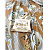 Подарочный шелковый платок "Фарфор" - миниатюра - рис 5.