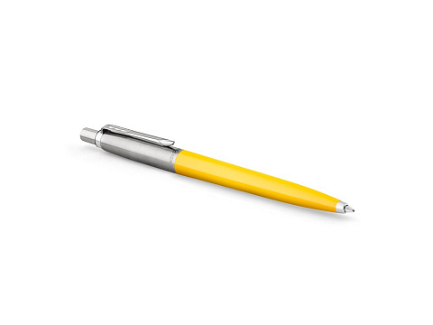 Шариковая ручка Parker Jotter Originals Yellow Chrome CT, стержень: M blue в подарочной упаковке - рис 2.