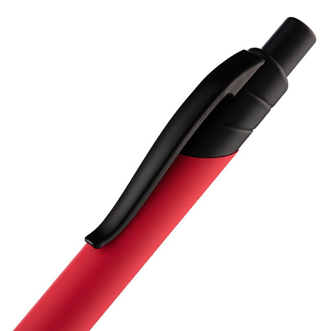Ручка шариковая Undertone Black Soft Touch, красная - рис 6.