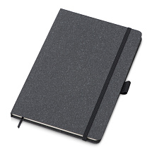 Блокнот А5 Snow Hard твердая обложка, 80 листов 70 гр/м2, черный