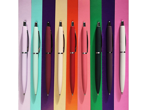 Ручка металлическая шариковая San Remo, софт-тач, 1.0 мм, голубой - рис 5.