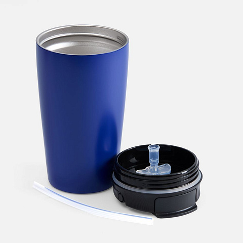 Термостакан с двумя поильниками Duetta, синий - рис 6.