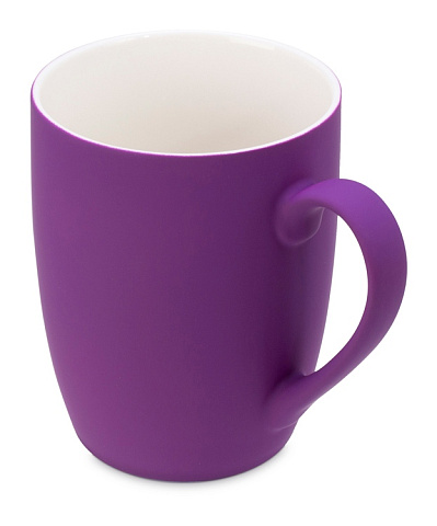 Подарочный набор с блокнотом С2, металлической ручкой и кружкой, фиолетовый - рис 4.