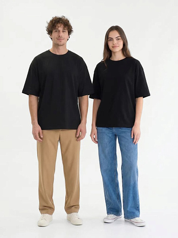 Футболка Oversize Premium 210, черная - рис 11.