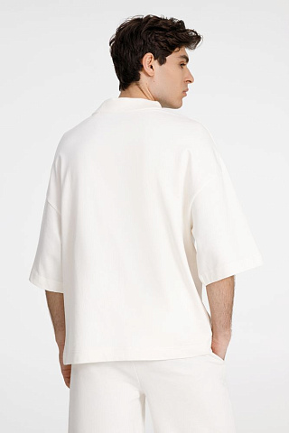 Футболка оверсайз унисекс T9, молочно-белая - рис 5.