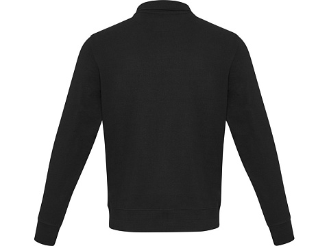 Tin унисекс-свитер с молнией из переработанных материалов Aware™ - сплошной черный - рис 3.