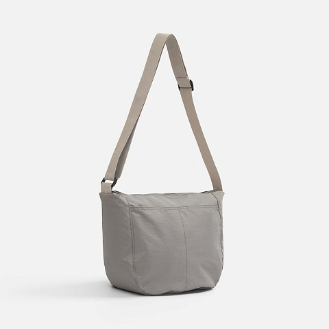 Сумка-хобо через плечо Runn, серая - рис 2.
