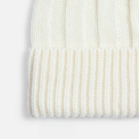 Шапка Bellish, белая (ванильная) - рис 3.