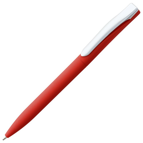 Ручка шариковая Pin Soft Touch, красная - рис 2.