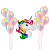 Воздушные шары Rainbow с единорогом - миниатюра - рис 4.