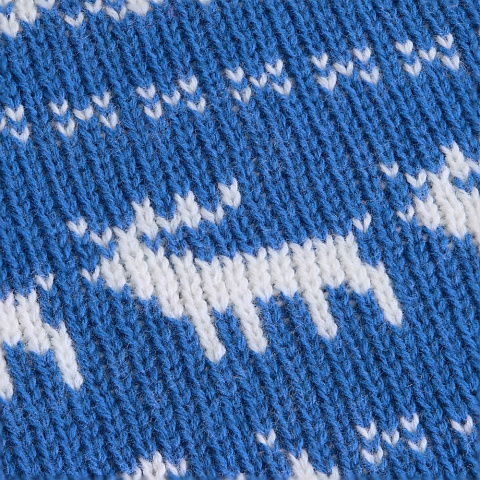 Плед Holidale, синий с молочным - рис 8.