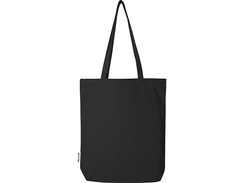 Florida эко-сумка плотностью 270 г/м² - сплошной черный - рис 3.