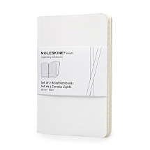 Записная книжка Moleskine Volant (в линейку, 2 шт.), Pocket (9х14см), белый