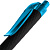 Ручка шариковая Prodir QS01 PRT-P Soft Touch, черная с голубым - миниатюра - рис 6.