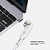 Адаптер USB-С - USB-C, магнитный, белый, Deppa - миниатюра - рис 3.