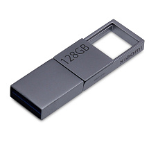 USB 3.0-флешка на 128 Гб с разъемами USB-A и Type-C, серебристый