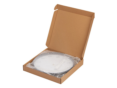 Пластиковые настенные часы  диаметр 30 см Carte blanche, белый - рис 5.