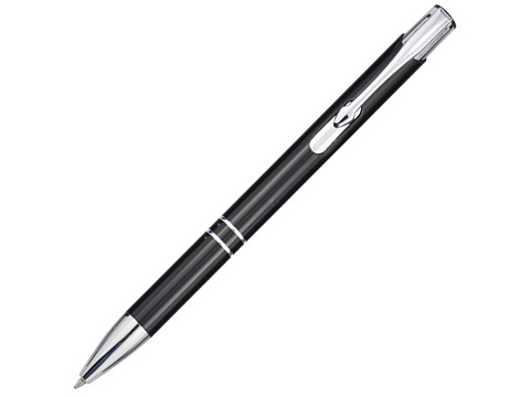 Шариковая ручка Moneta из переработанного алюминия - сплошной черный
