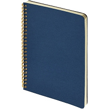 Бизнес тетрадь на гребне А5 Pragmatic, 60 листов в клетку, темно-синий