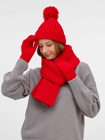 Варежки HappyGo, красные - рис 3.