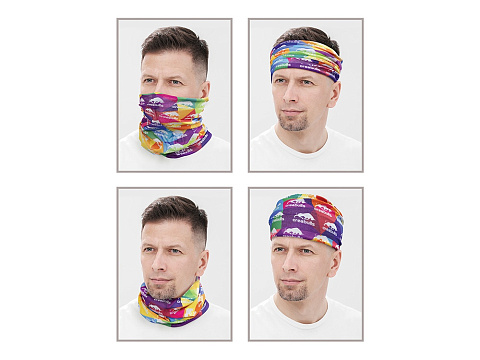 Многофункциональная бандана с возможностью полноцветной печати - рис 2.