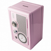 Сейф-копилка Радио (розовый)