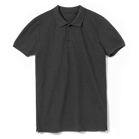 Рубашка поло мужская Phoenix Men, темно-серый меланж - рис 2.
