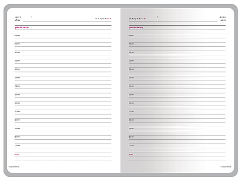 Ежедневник недатированный А6+ Megapolis Color, красный - рис 7.