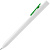 Ручка шариковая Swiper SQ, белая с зеленым - миниатюра - рис 4.