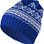Новогодняя шапка Теплая зима (синий) - миниатюра