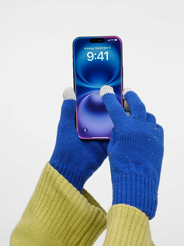 Перчатки сенсорные Spotti Senso, синие - рис 4.