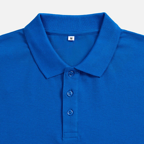 Рубашка поло унисекс Upswing, ярко-синяя - рис 4.