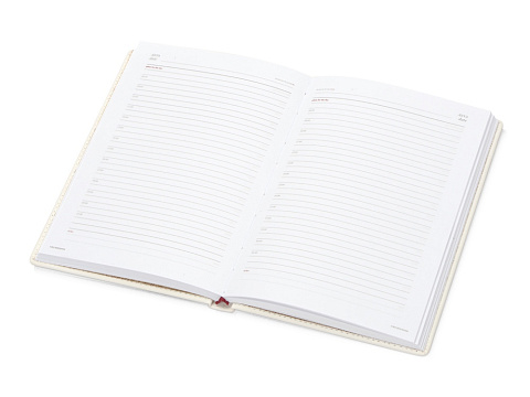 Ежедневник недатированный А5 Velvet, белый (Р) - рис 2.