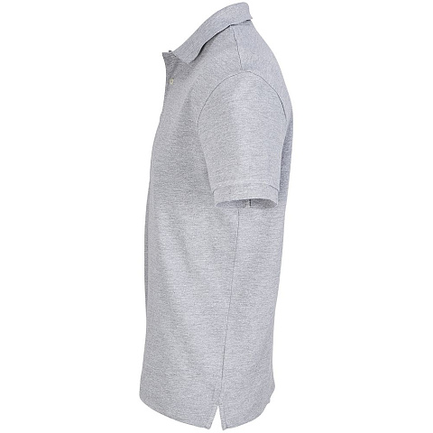 Рубашка поло унисекс Pacific, серый меланж - рис 4.