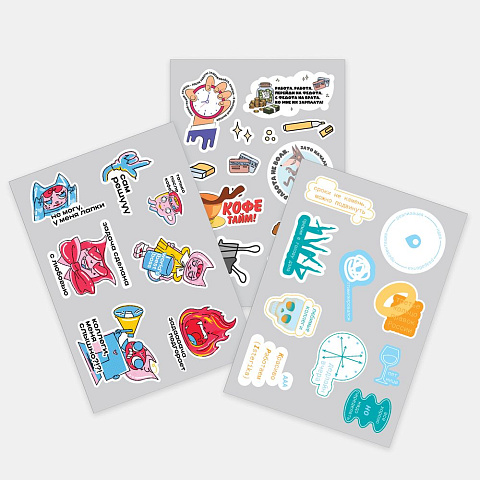 Наклейки из ПВХ Sticker Pack на заказ, M - рис 2.