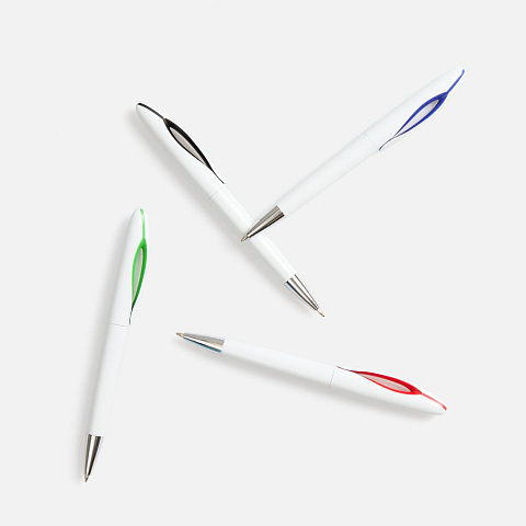 Ручка шариковая Nave, белая с красным - рис 5.