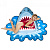 Пляжное полотенце Акула - миниатюра