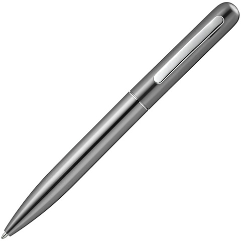 Ручка шариковая Scribo, серо-стальная - рис 4.