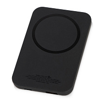 Магнитный беспроводной внешний аккумулятор MagnetIQ, 5000 mah, 10 W, черный (Р)